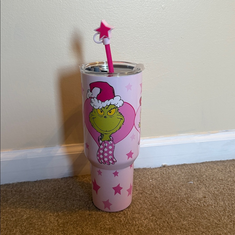 Dr Seuss- Grinch Christmas Pink Tumbler - Hobby Lobby 2025 Christmas 40 oz